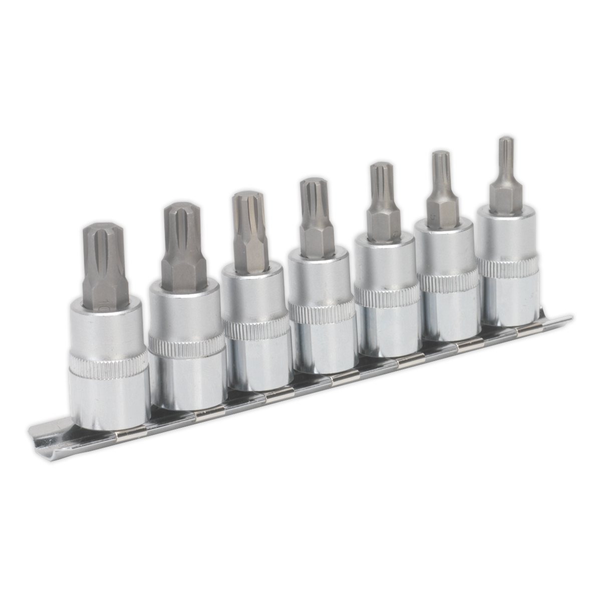 Ribe Socket Bit Set 3/8"Sq Drive 50mm 7pc AK6232
