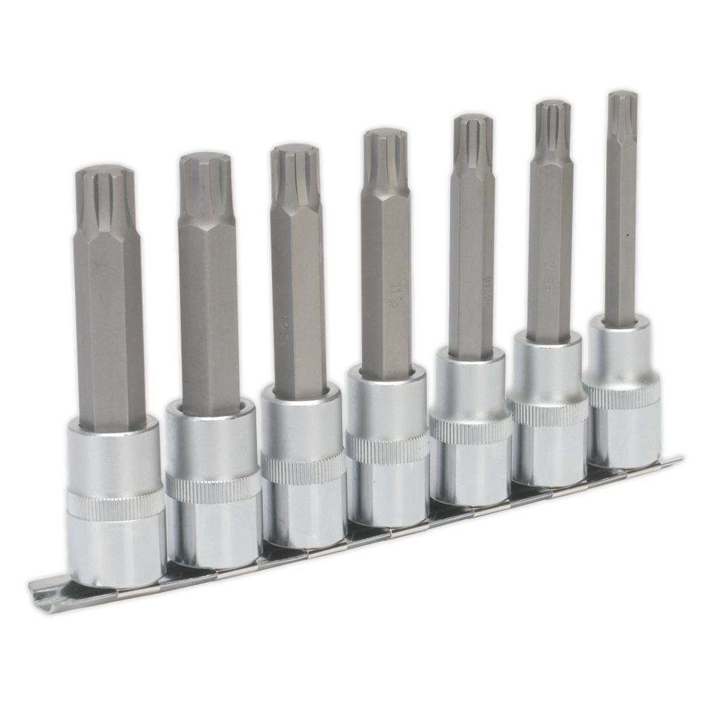 Ribe Socket Bit Set 1/2"Sq Drive 100mm 7pc AK6235