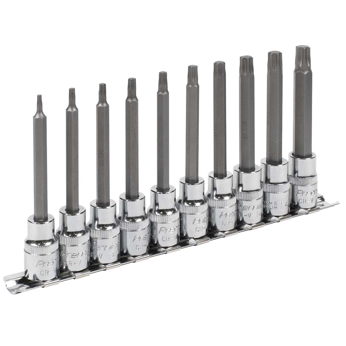 TRX-Star* Socket Bit Set 3/8"Sq Drive 95mm 10pc AK6236