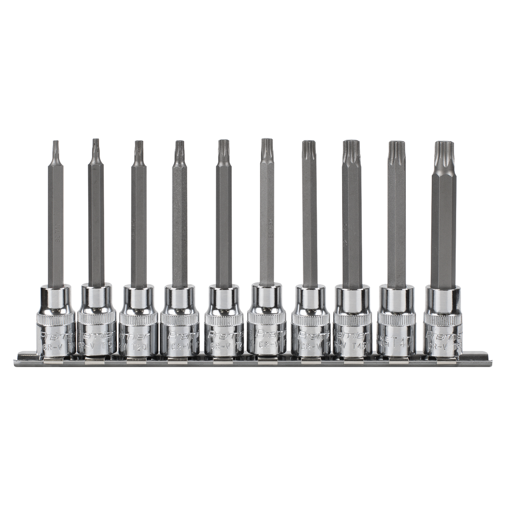 TRX-Star* Socket Bit Set 3/8"Sq Drive 95mm 10pc AK6236