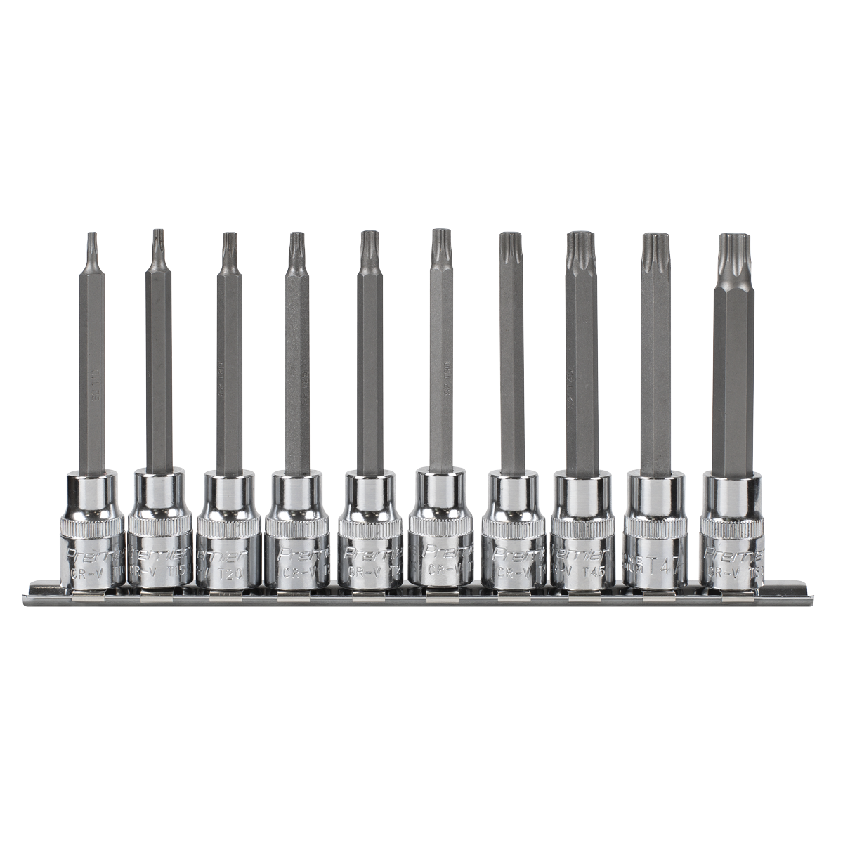 TRX-Star* Socket Bit Set 3/8"Sq Drive 95mm 10pc AK6236