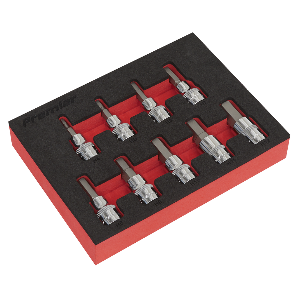 Hex Socket Bit Set 3/8"Sq Drive 9pc AK6240