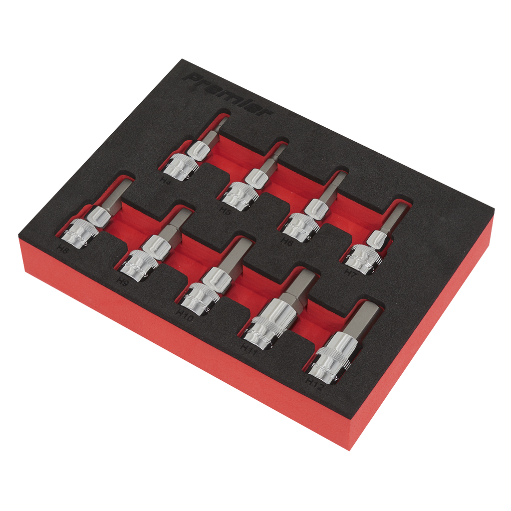 Hex Socket Bit Set 3/8"Sq Drive 9pc AK6240