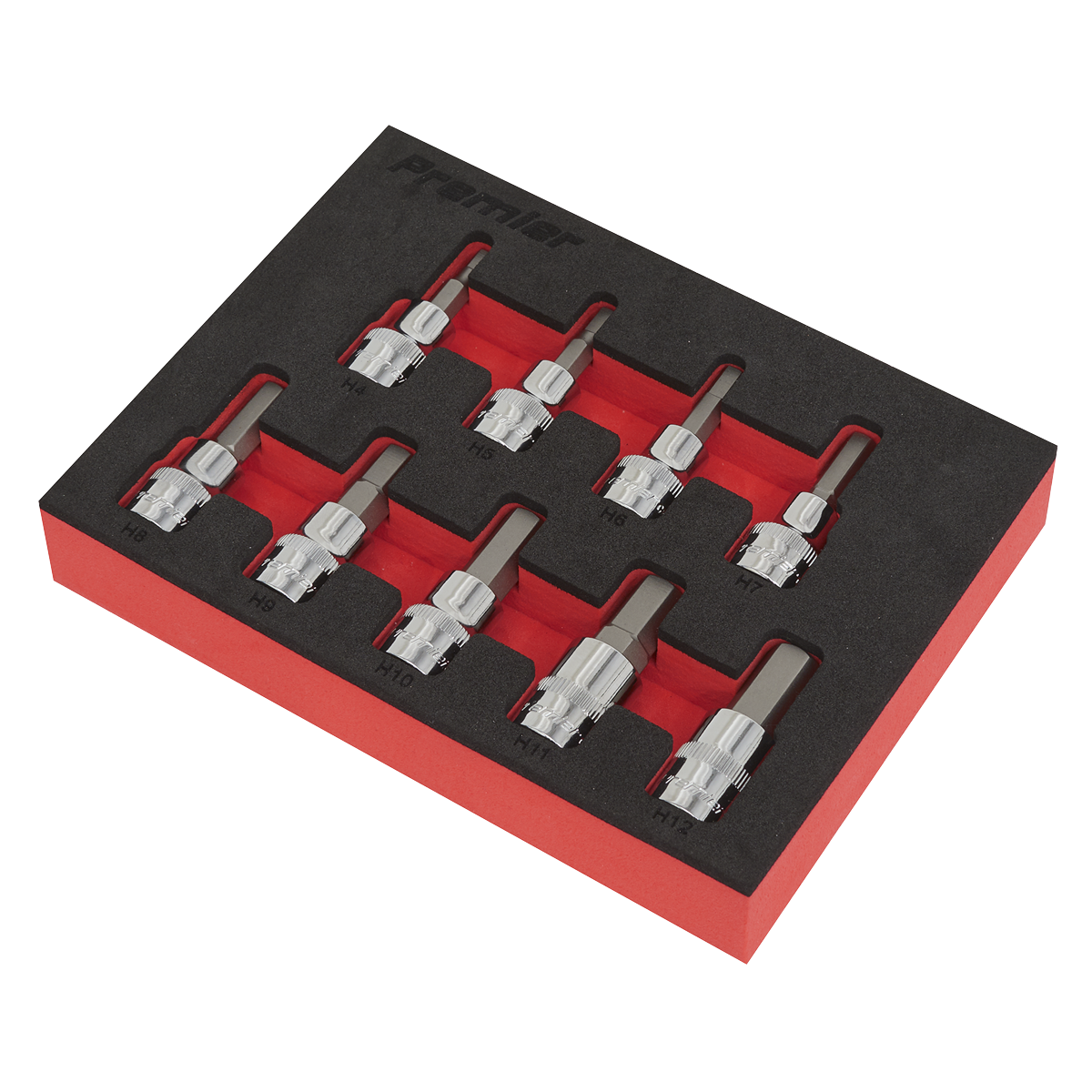 Hex Socket Bit Set 3/8"Sq Drive 9pc AK6240