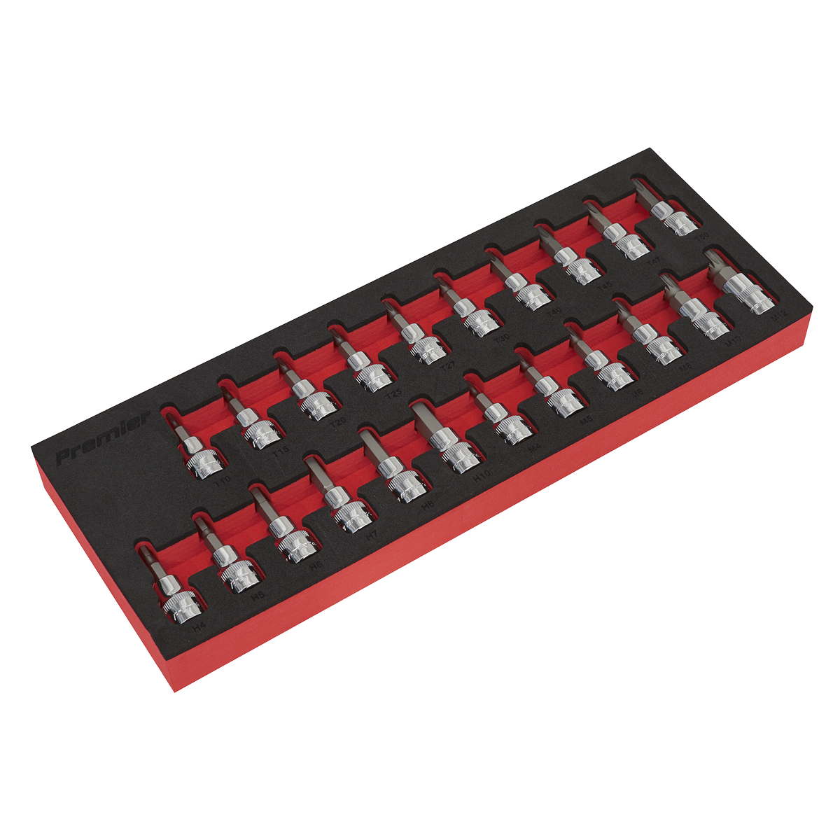 TRX-Star*/Hex/Spline Socket Bit Set 3/8"Sq Drive 22pc AK6243