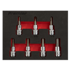 Imperial Hex Socket Bit Set 3/8"Sq Drive 7pc AK6246
