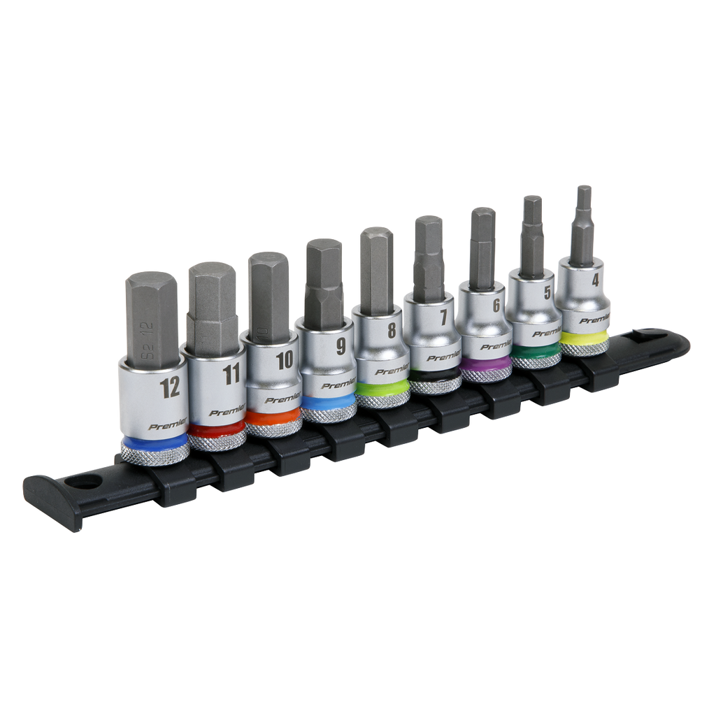 Hex Socket Bit Set 3/8"Sq Drive 9pc AK6250