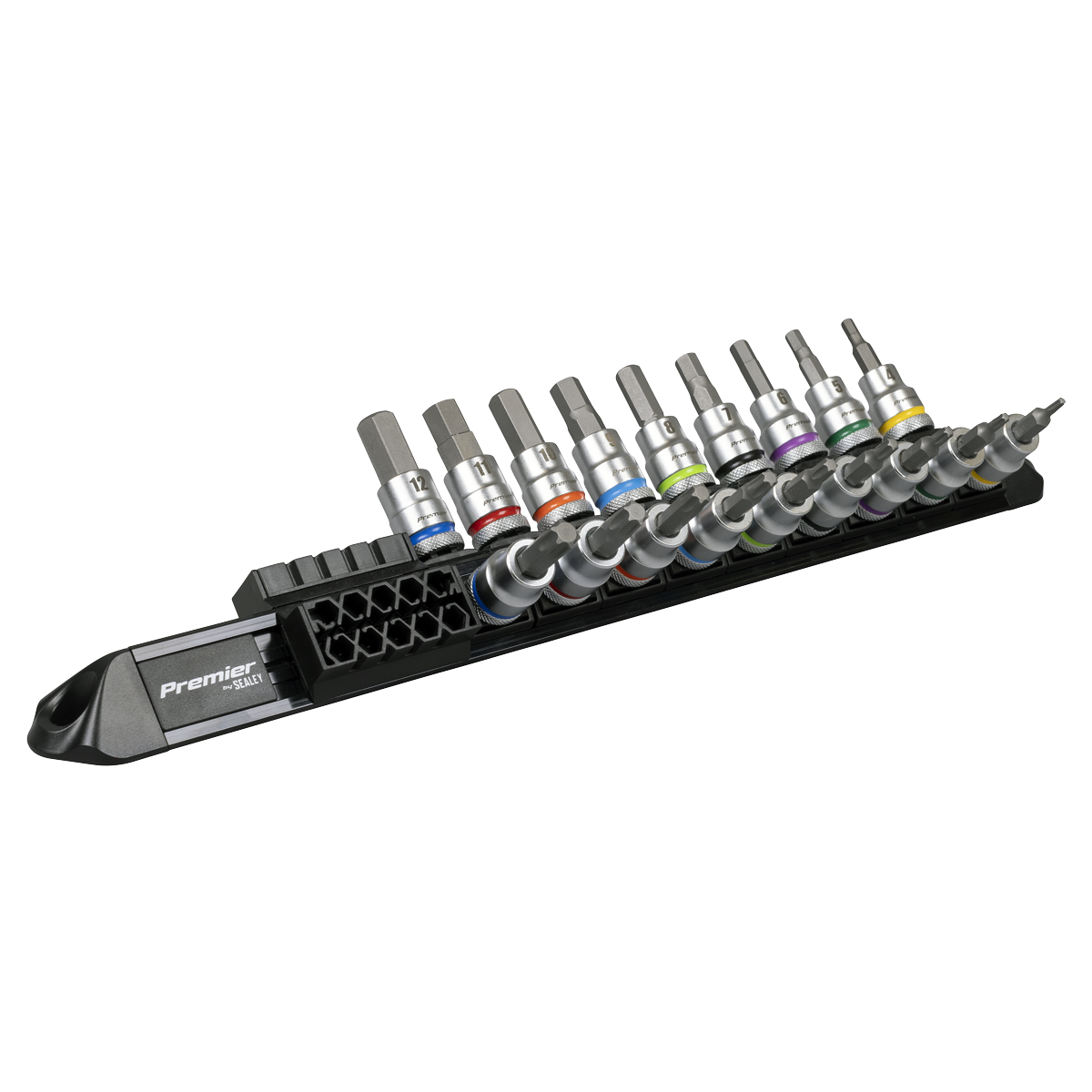 Hex & TRX-Star* Socket Bit Set 3/8"Sq Drive 18pc AK6252