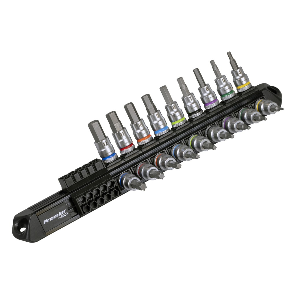 Hex & TRX-Star* Socket Bit Set 3/8"Sq Drive 18pc AK6252