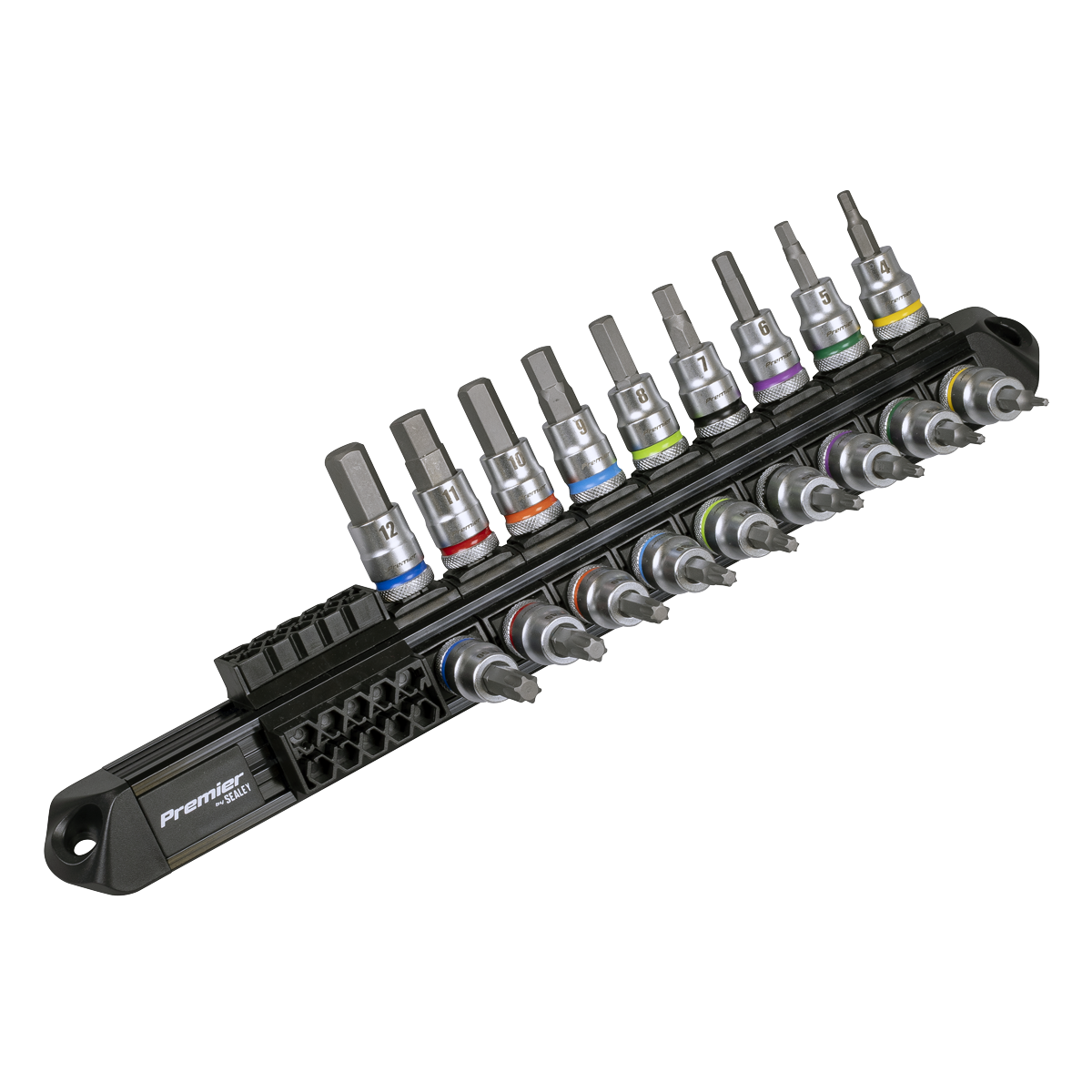 Hex & TRX-Star* Socket Bit Set 3/8"Sq Drive 18pc AK6252