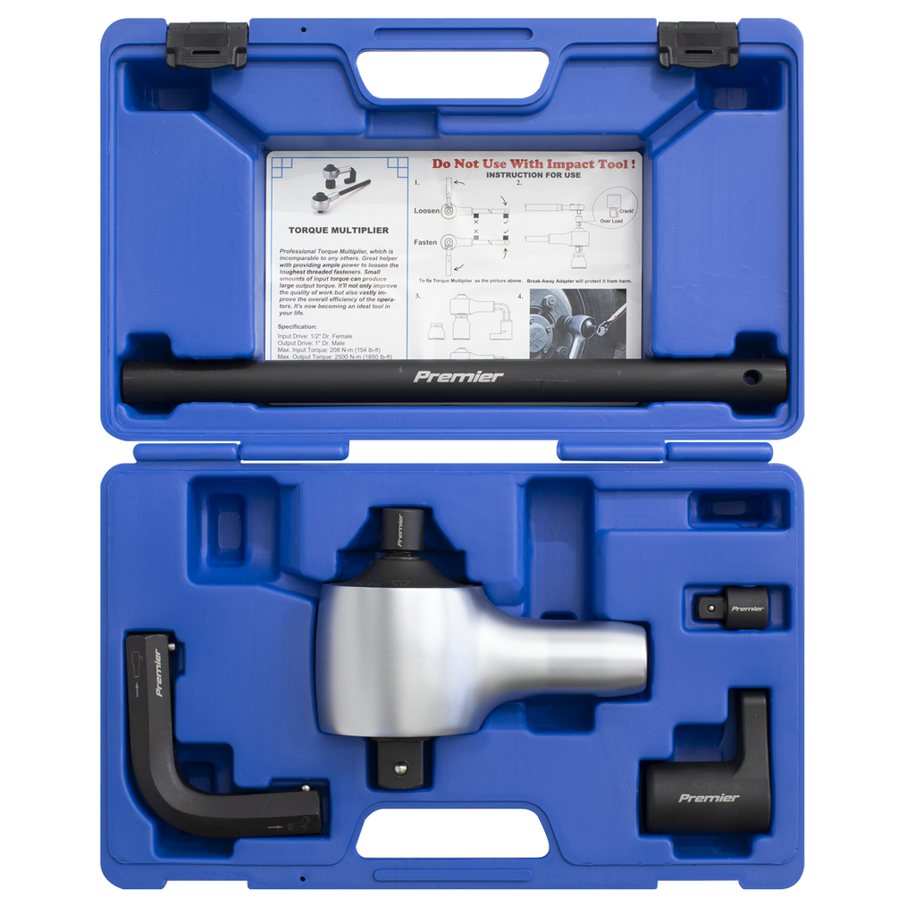 Torque Multiplier Set 1/2"-1"Sq Drive 7pc AK6291
