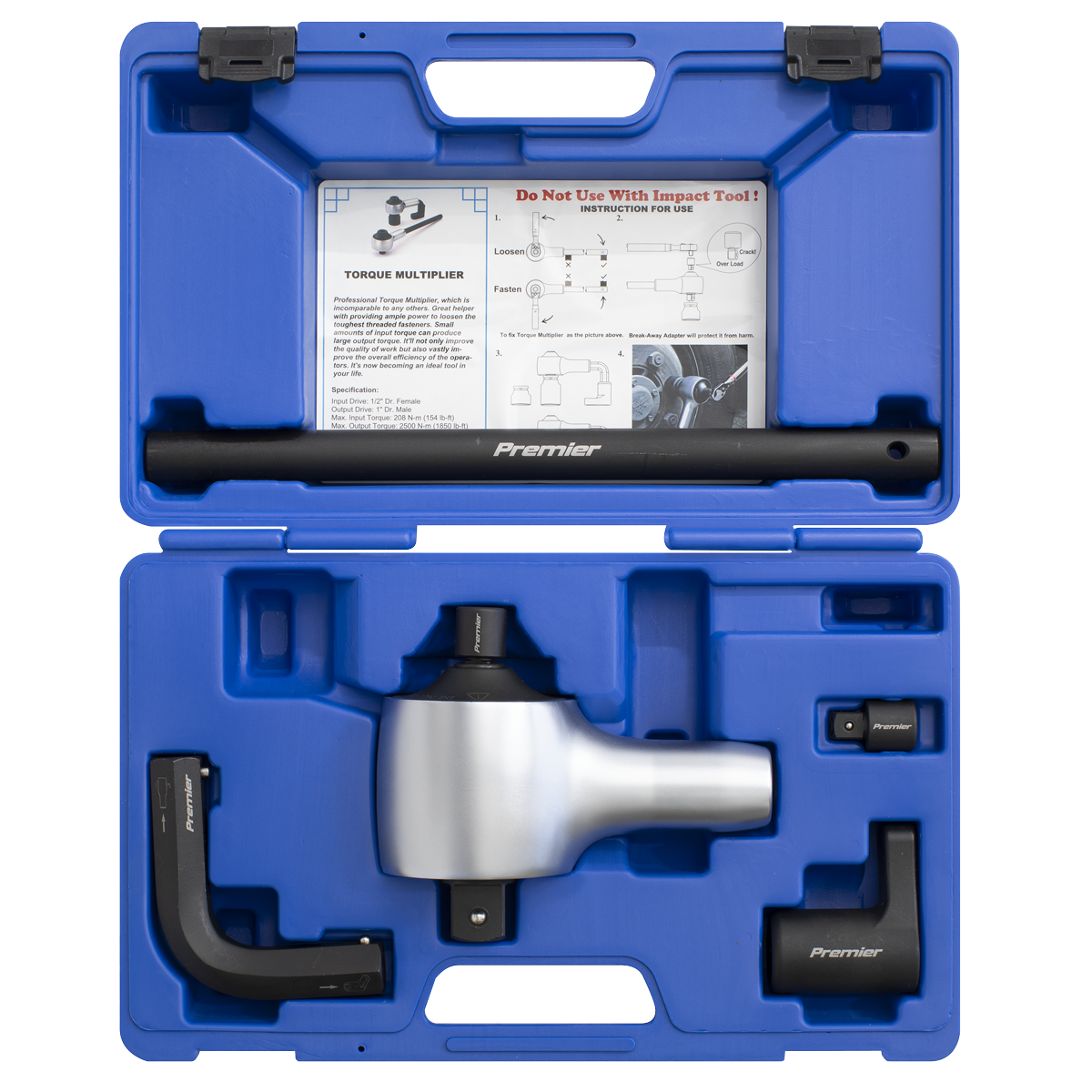 Torque Multiplier Set 1/2"-1"Sq Drive 7pc AK6291