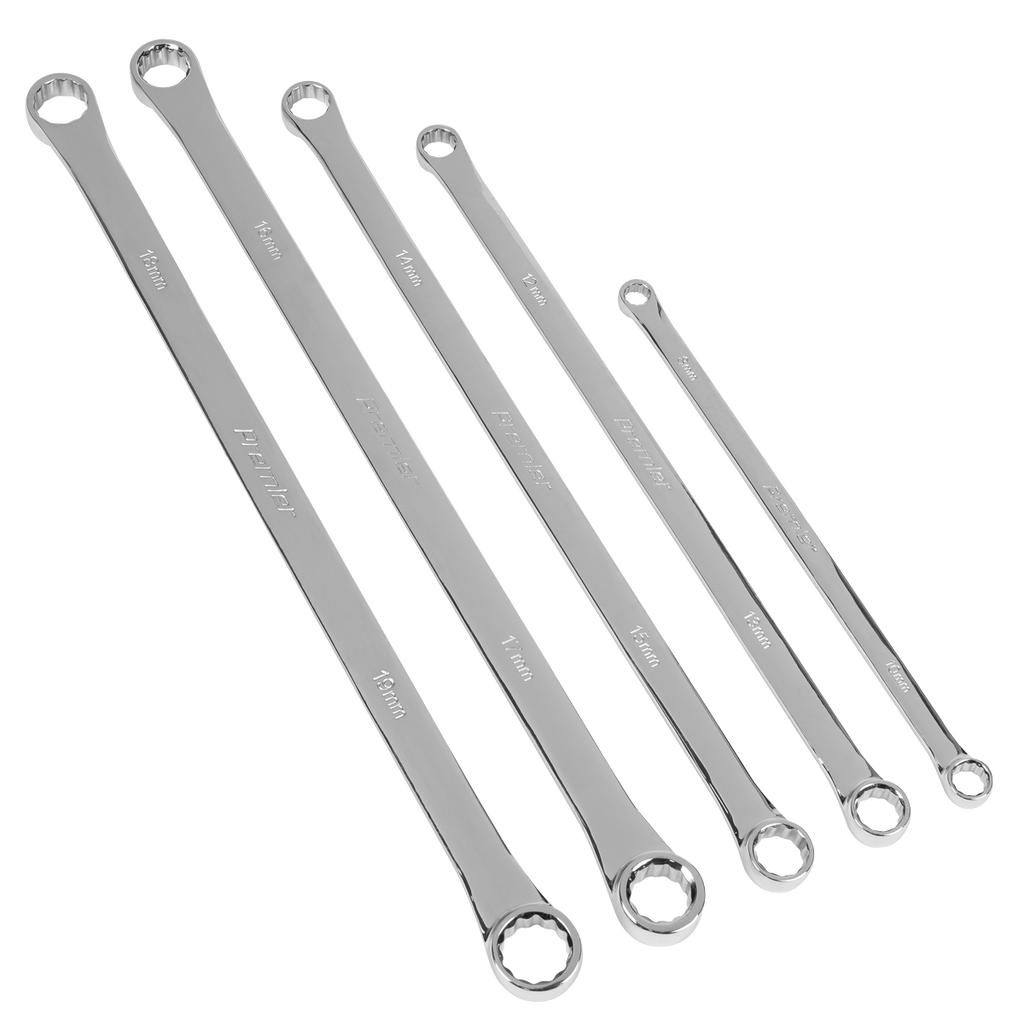 Extra-Long Double End Ring Spanner Set 5pc AK63110
