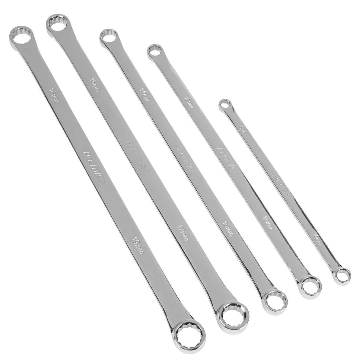 Extra-Long Double End Ring Spanner Set 5pc AK63110