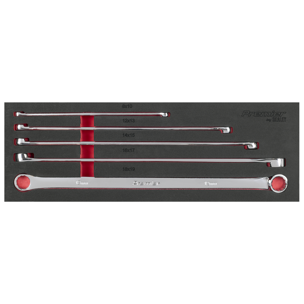Extra-Long Double End Ring Spanner Set 5pc AK63110
