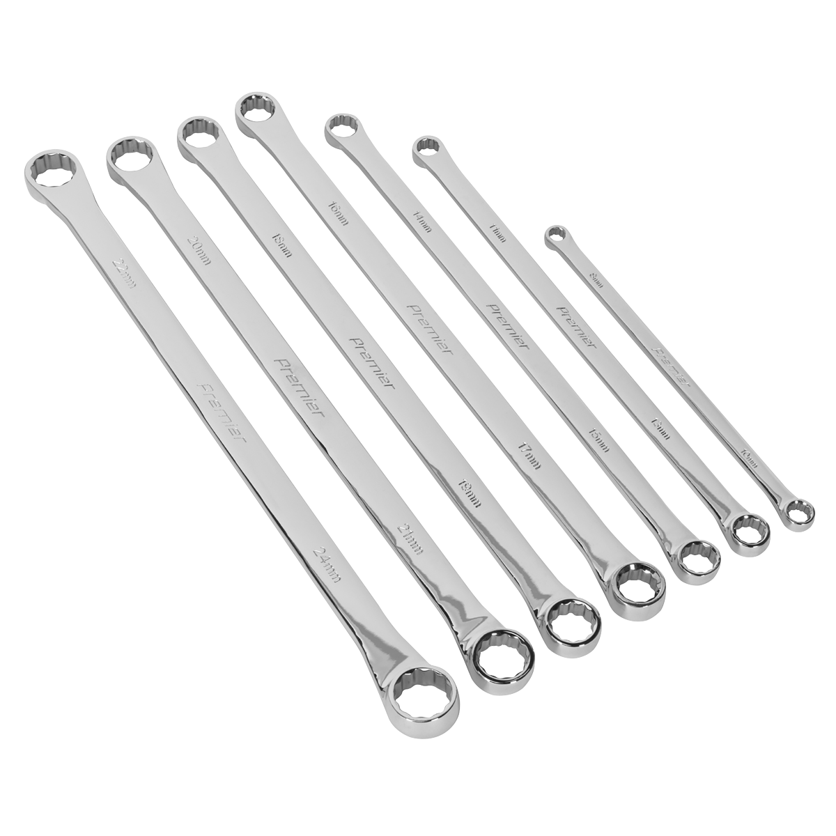 Extra-Long Double End Ring Spanner Set 7pc AK6311