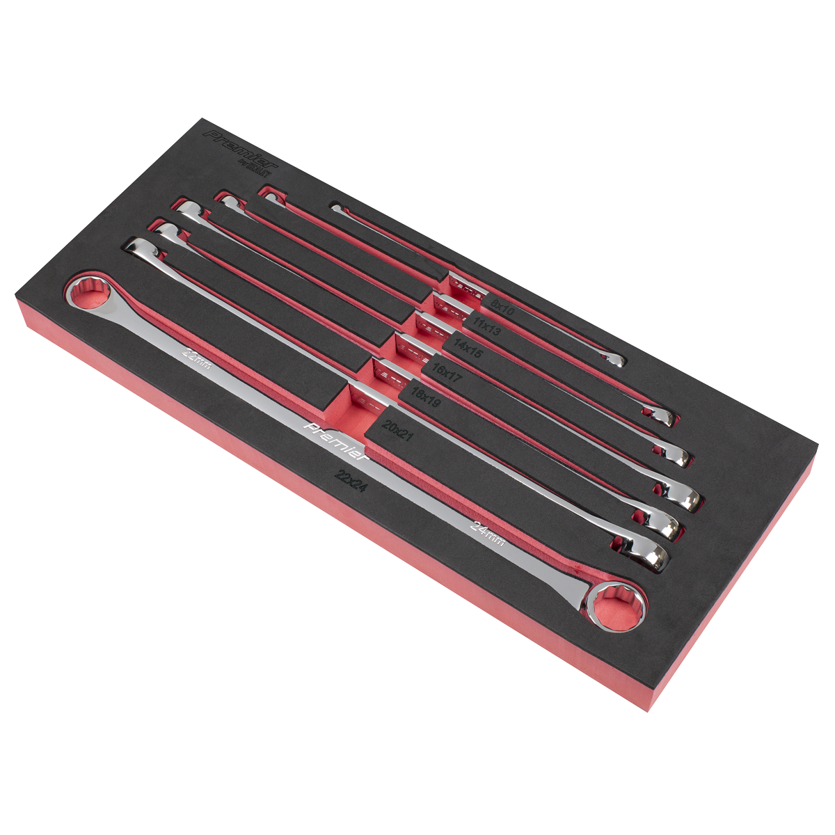 Extra-Long Double End Ring Spanner Set 7pc AK6311