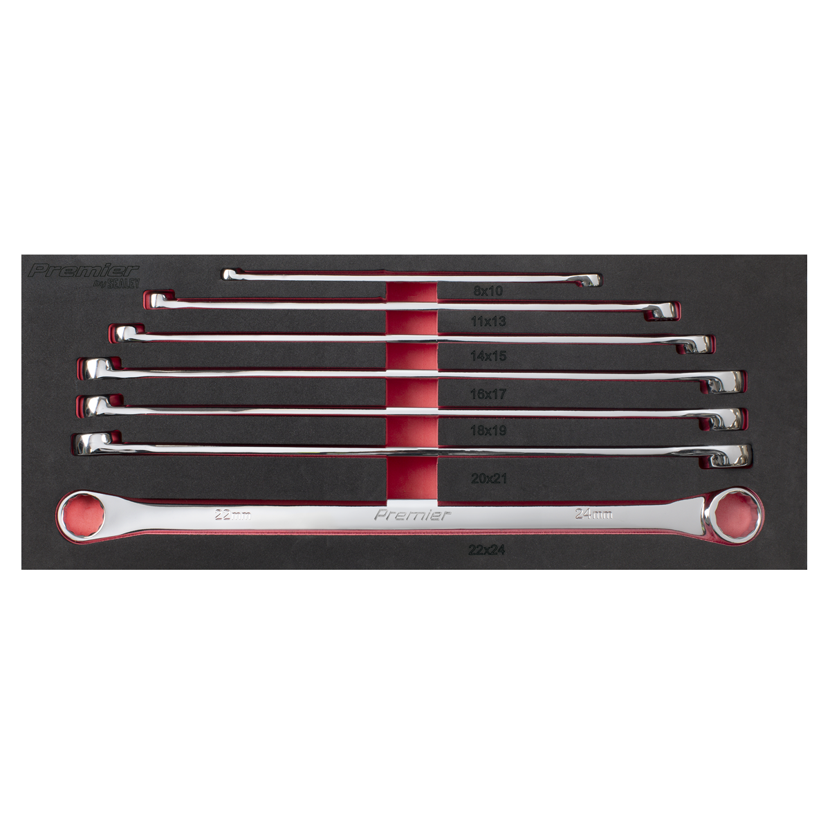 Extra-Long Double End Ring Spanner Set 7pc AK6311