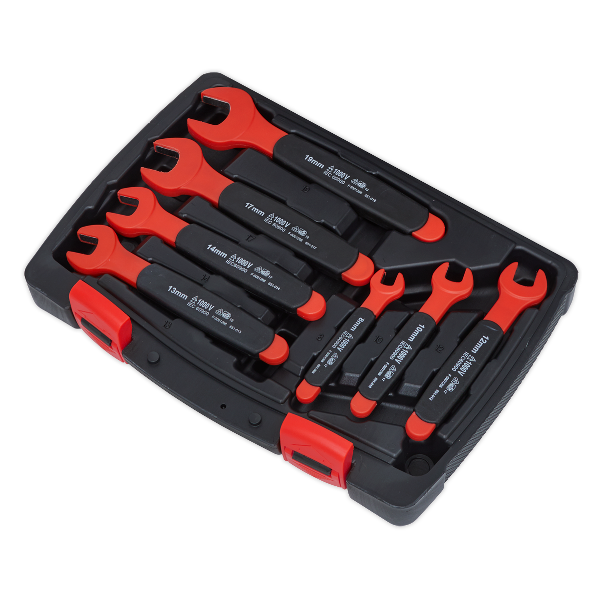 Insulated Open-End Spanner Set 7pc - VDE Approved AK63171