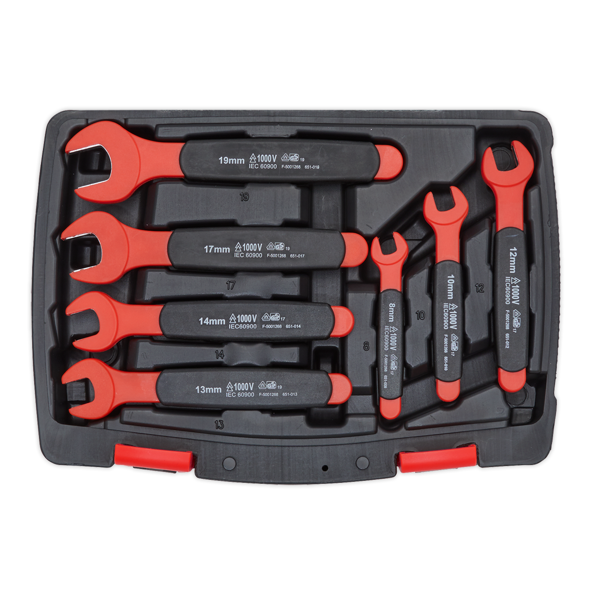 Insulated Open-End Spanner Set 7pc - VDE Approved AK63171