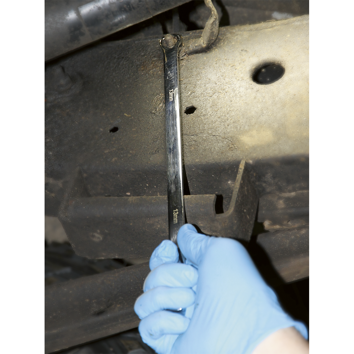 Extra-Long Double Ring Ratchet/Fixed Spanner Set 7pc AK6319