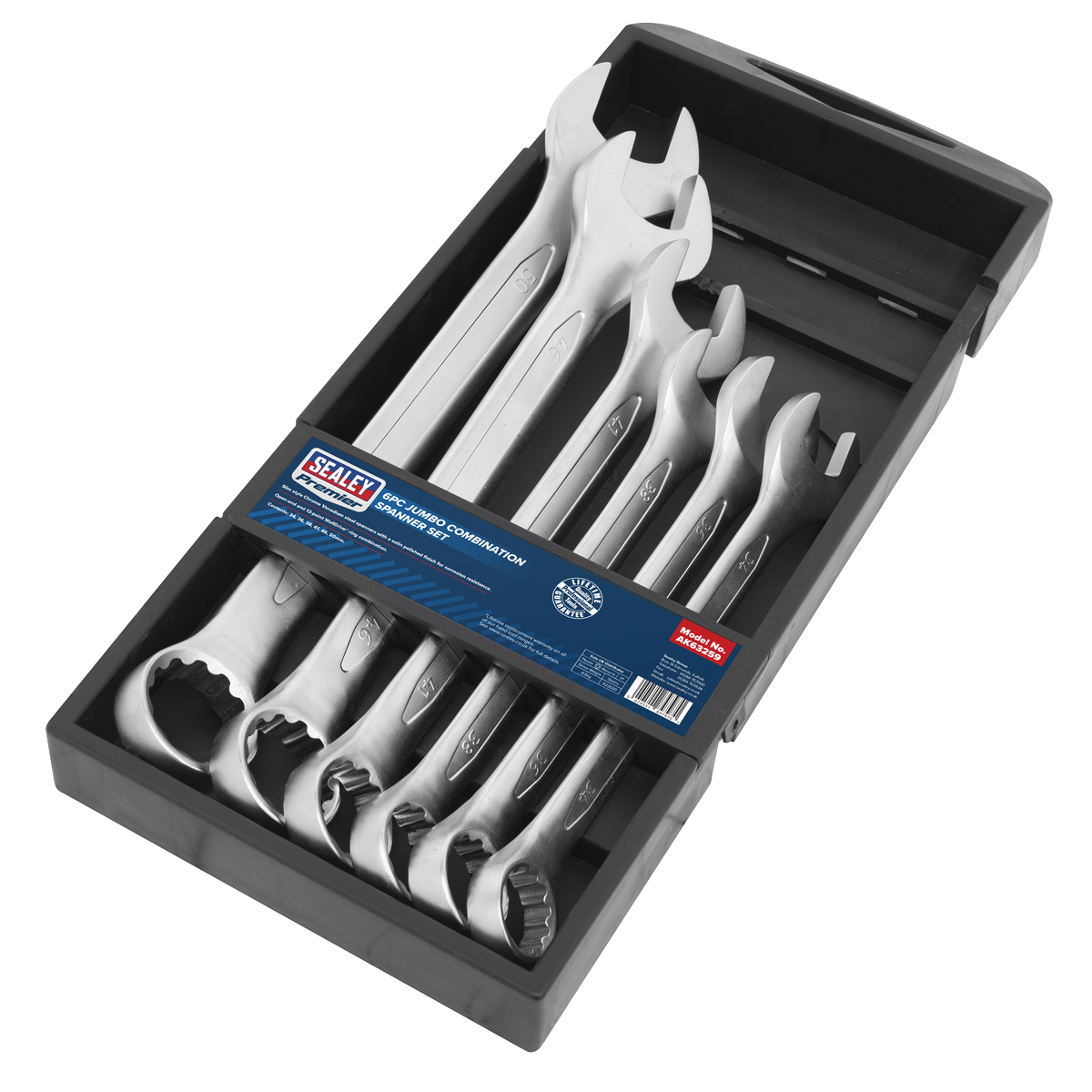 Jumbo Combination Spanner Set 6pc AK63259