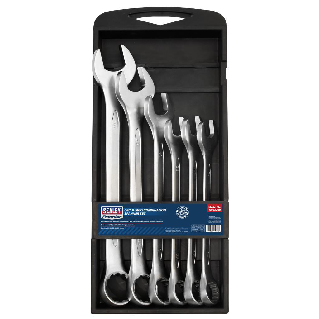 Jumbo Combination Spanner Set 6pc AK63259