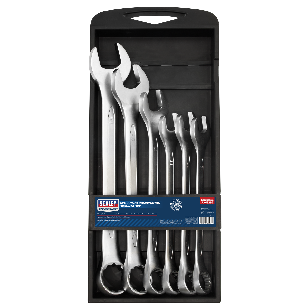 Jumbo Combination Spanner Set 6pc AK63259