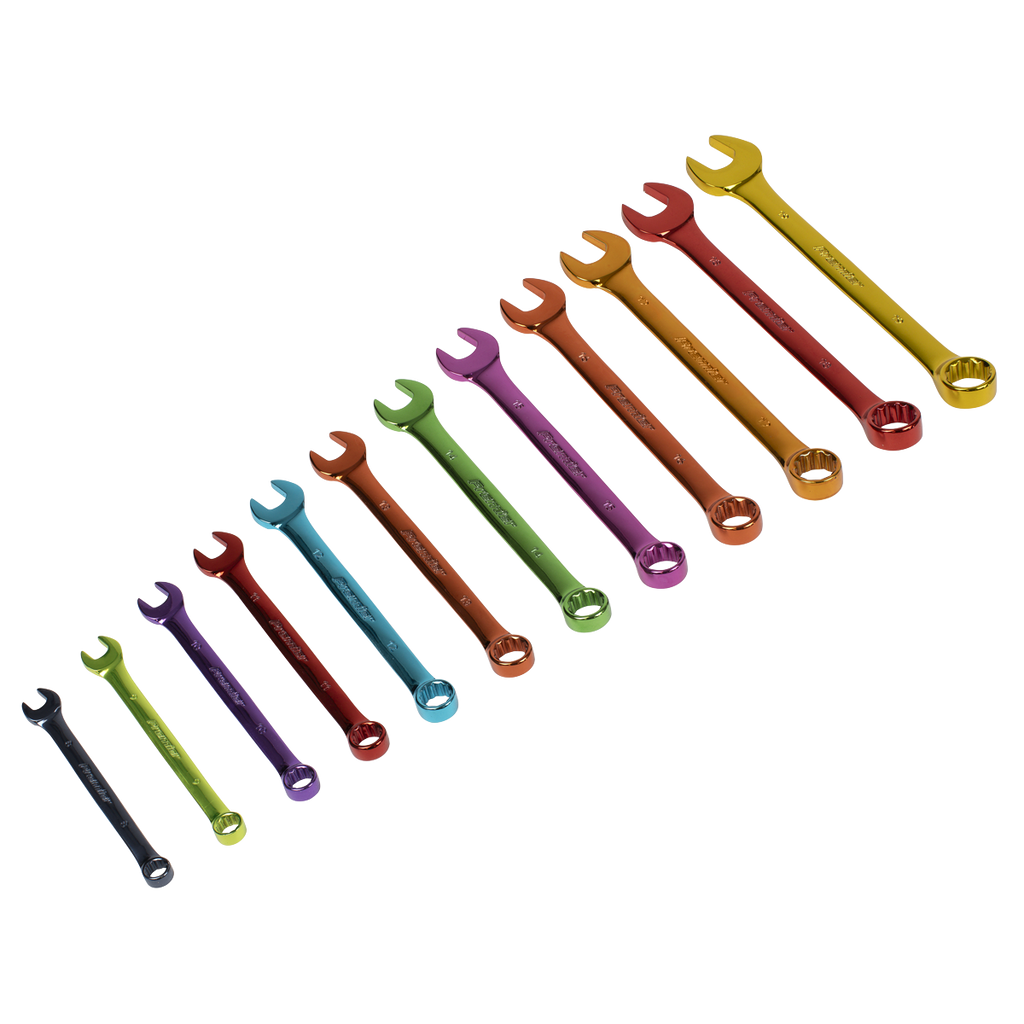 Multi-Coloured Combination Spanner Set 12pc AK63267