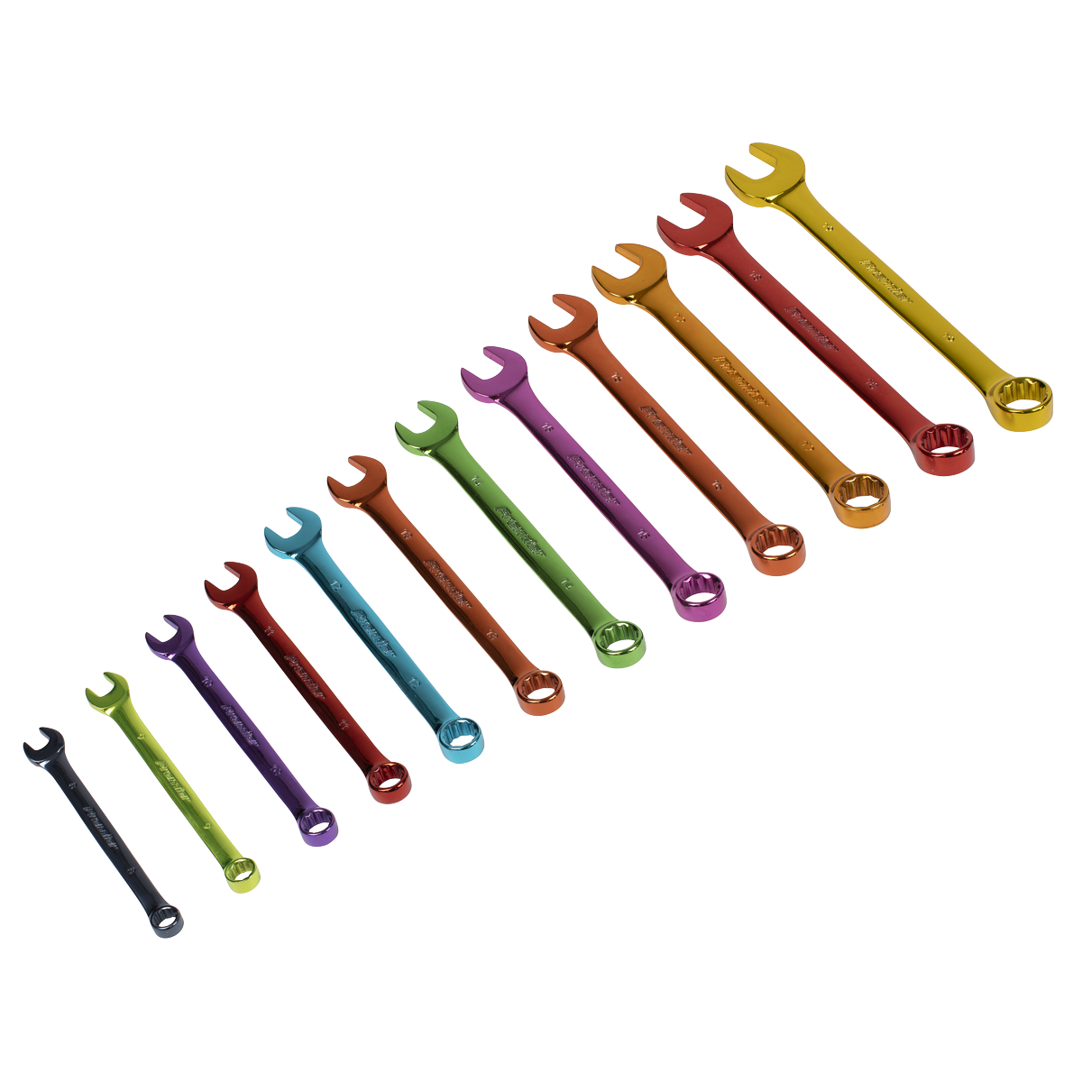 Multi-Coloured Combination Spanner Set 12pc AK63267