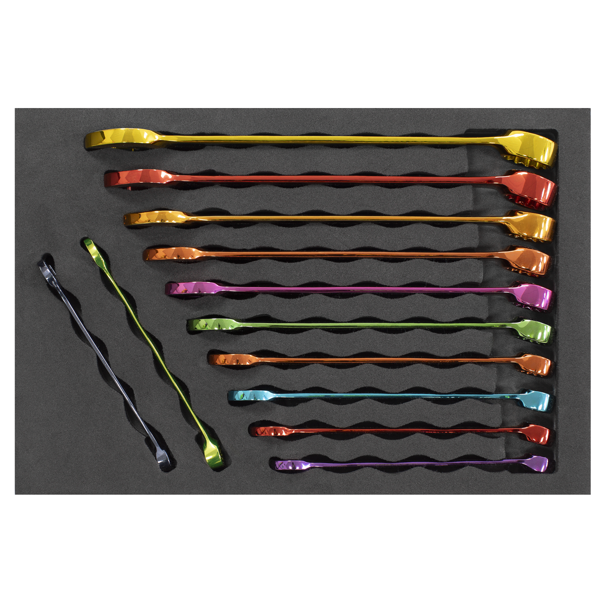 Multi-Coloured Combination Spanner Set 12pc AK63267