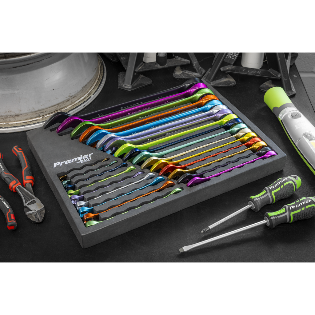 Multi-Coloured Combination Spanner Set 25pc AK63268