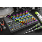 Multi-Coloured Combination Spanner Set 25pc AK63268