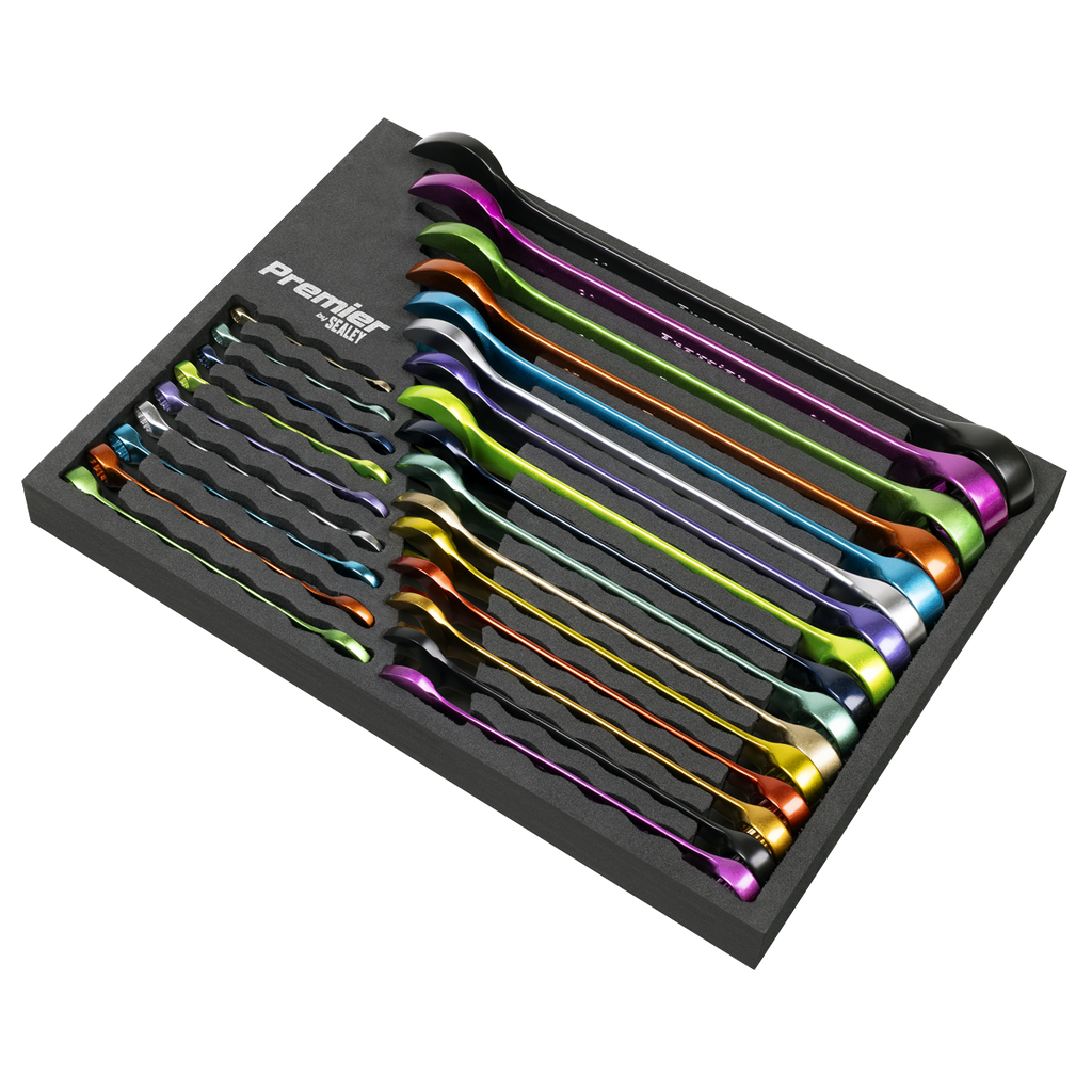 Multi-Coloured Combination Spanner Set 25pc AK63268