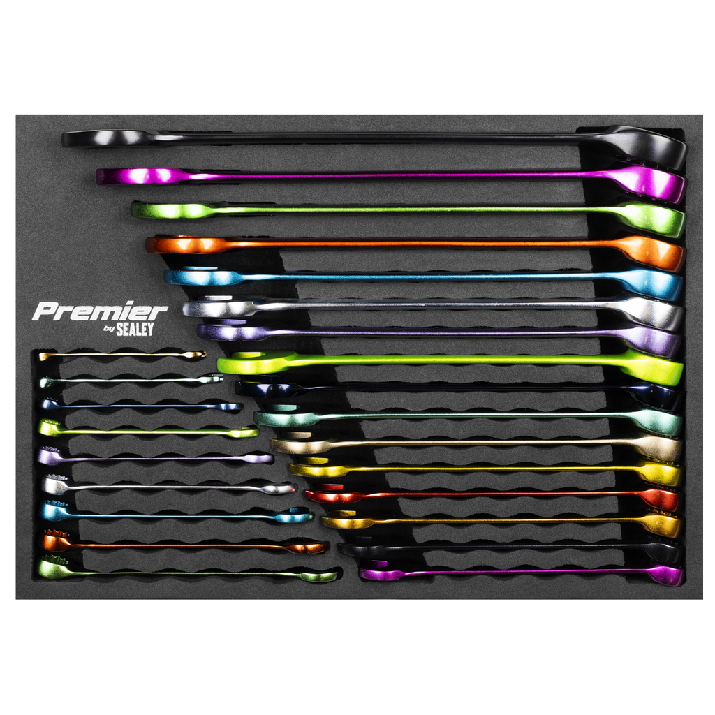 Multi-Coloured Combination Spanner Set 25pc AK63268