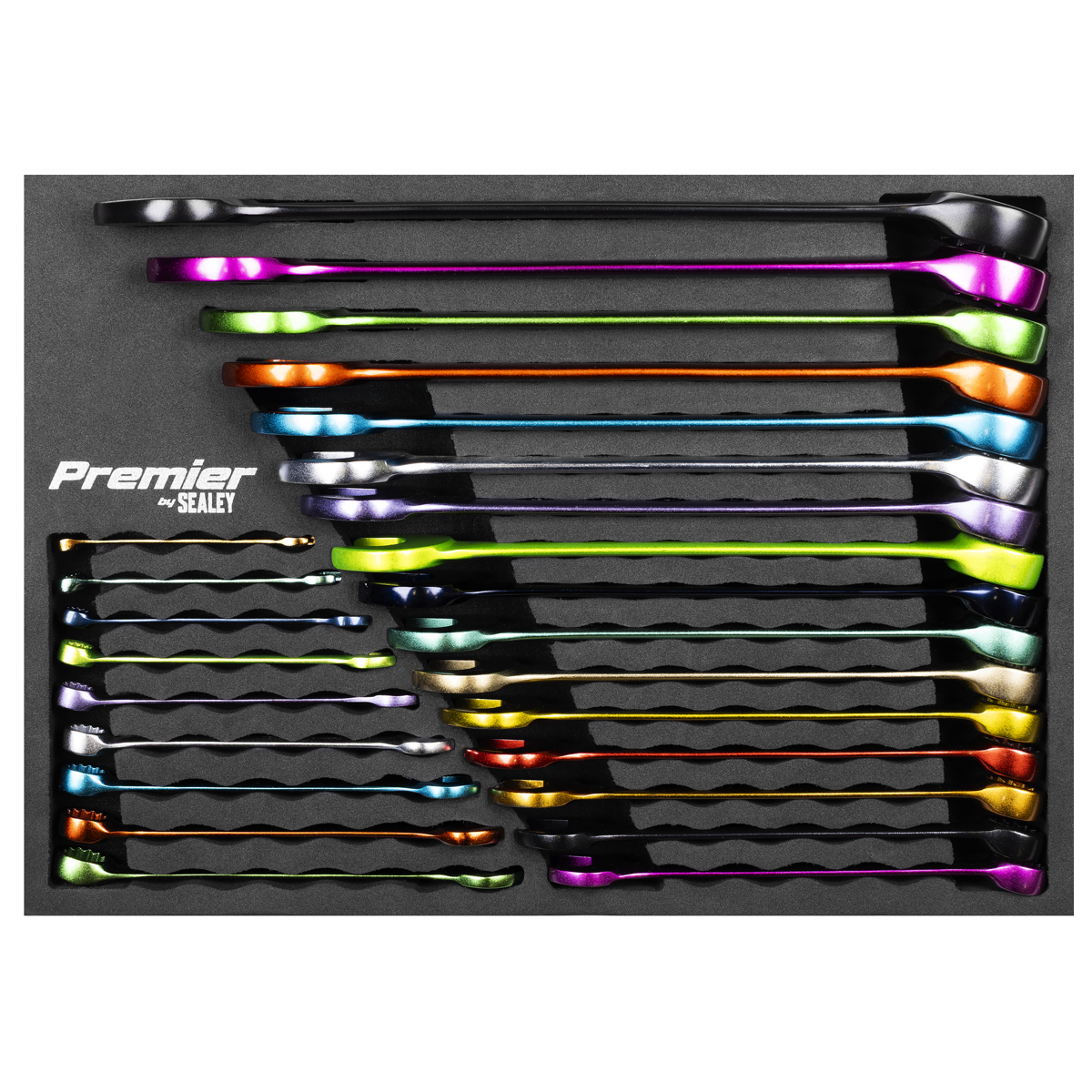 Multi-Coloured Combination Spanner Set 25pc AK63268