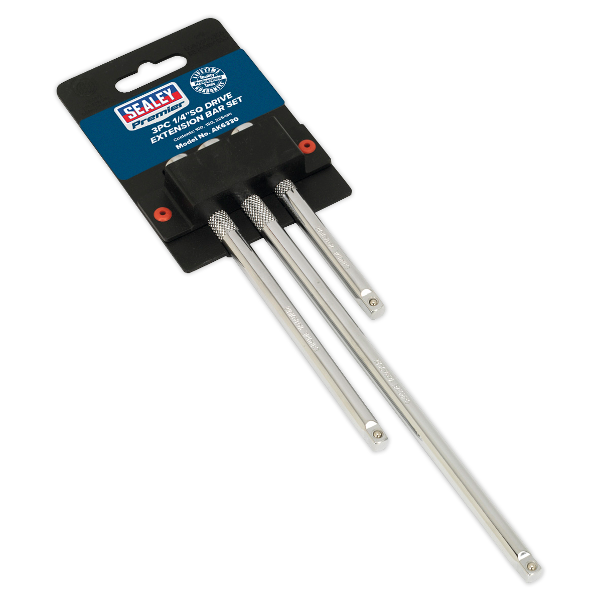 Extension Bar Set 1/4"Sq Drive 3pc AK6330