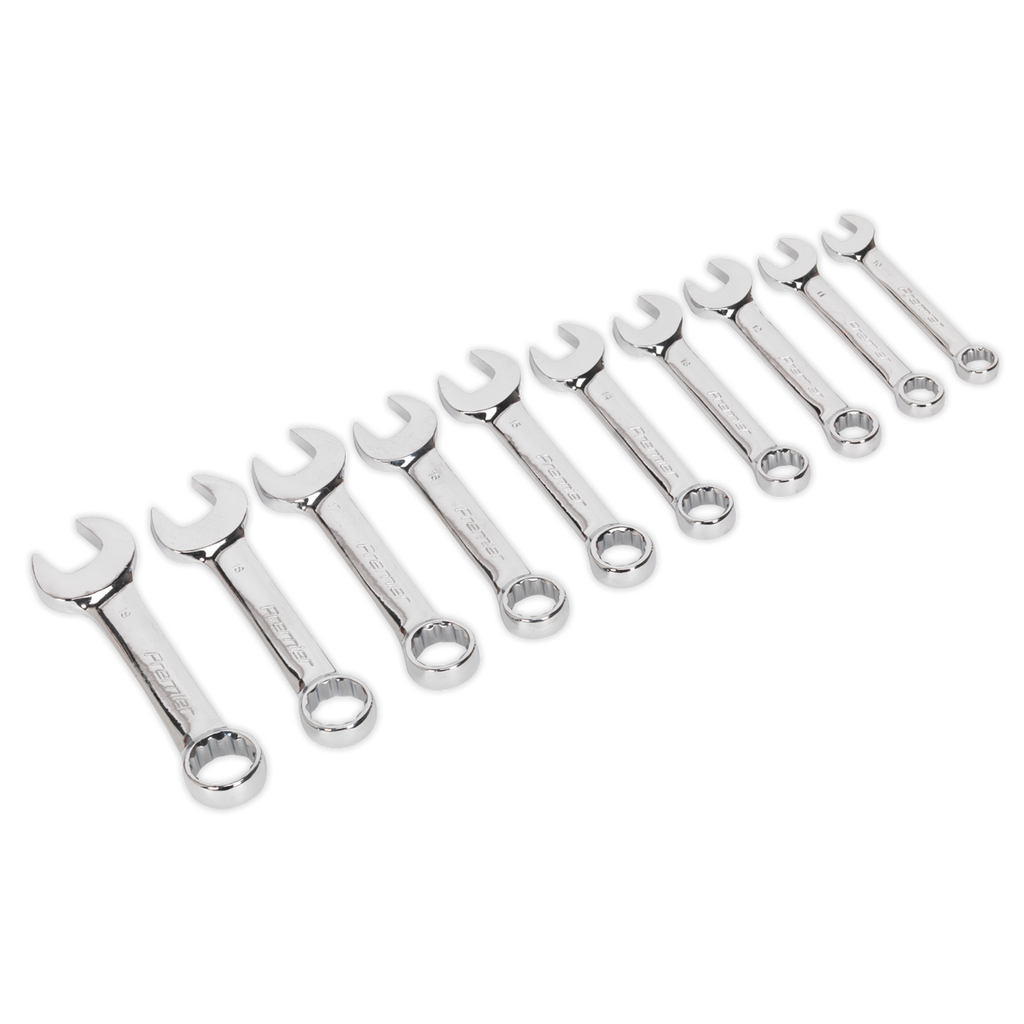 Stubby Combination Spanner Set 10pc AK633
