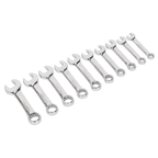 Stubby Combination Spanner Set 10pc AK633