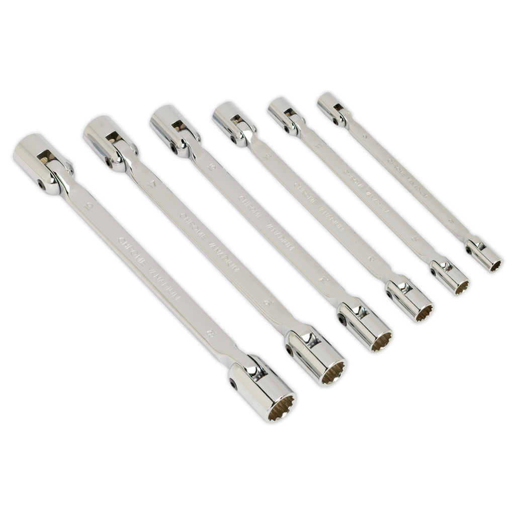 Double Flexi-Head Socket Spanner Set 6pc AK635