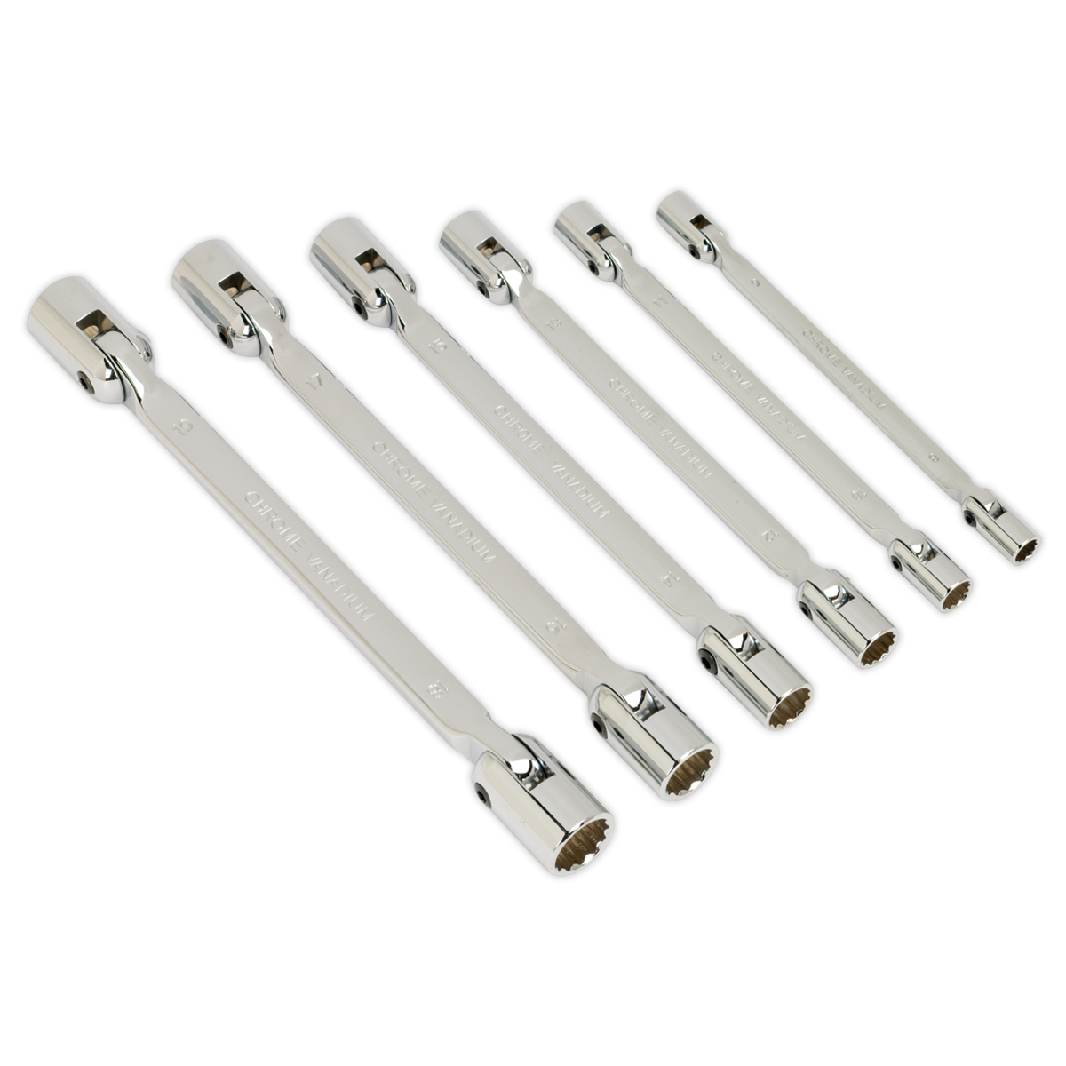 Double Flexi-Head Socket Spanner Set 6pc AK635
