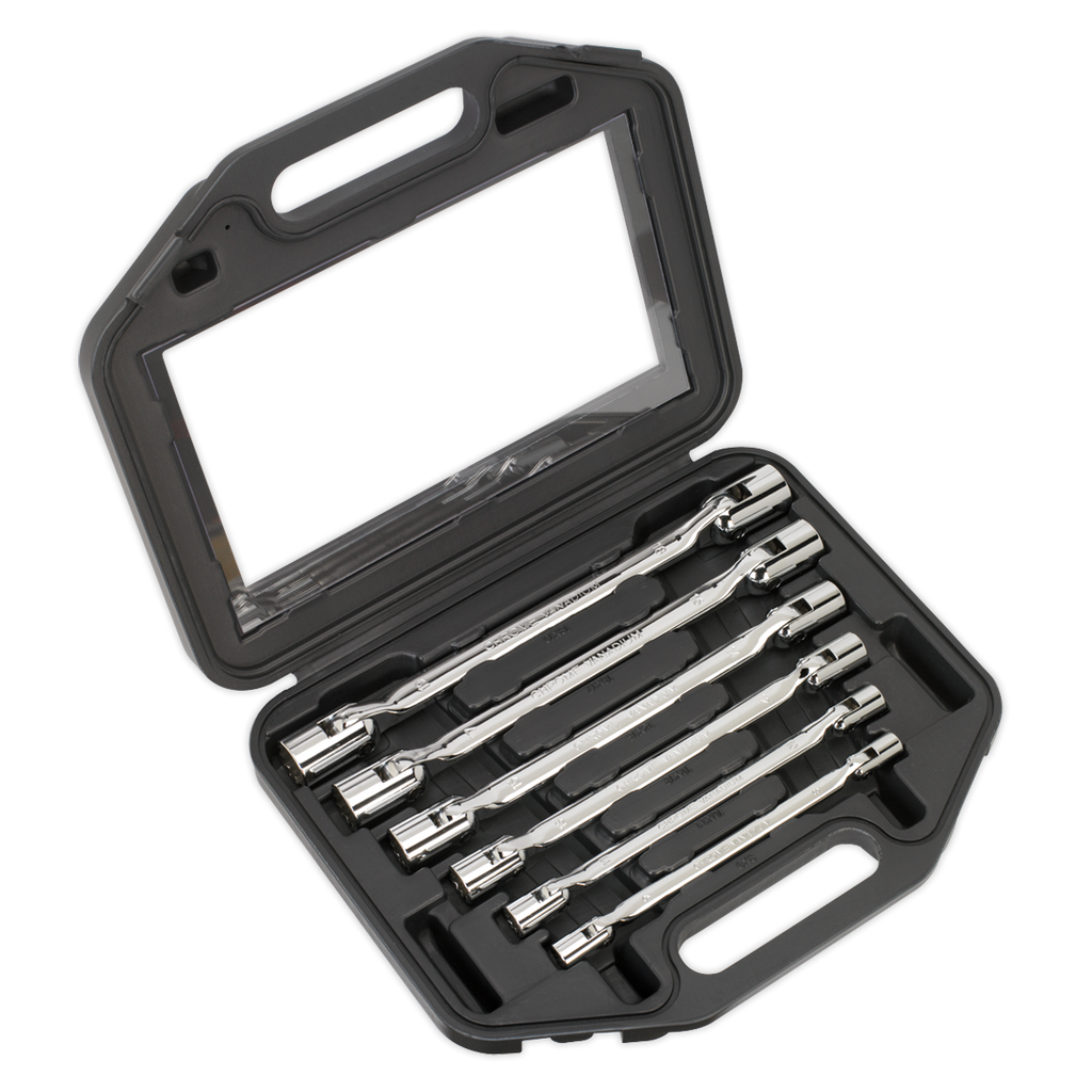 Double Flexi-Head Socket Spanner Set 6pc AK635