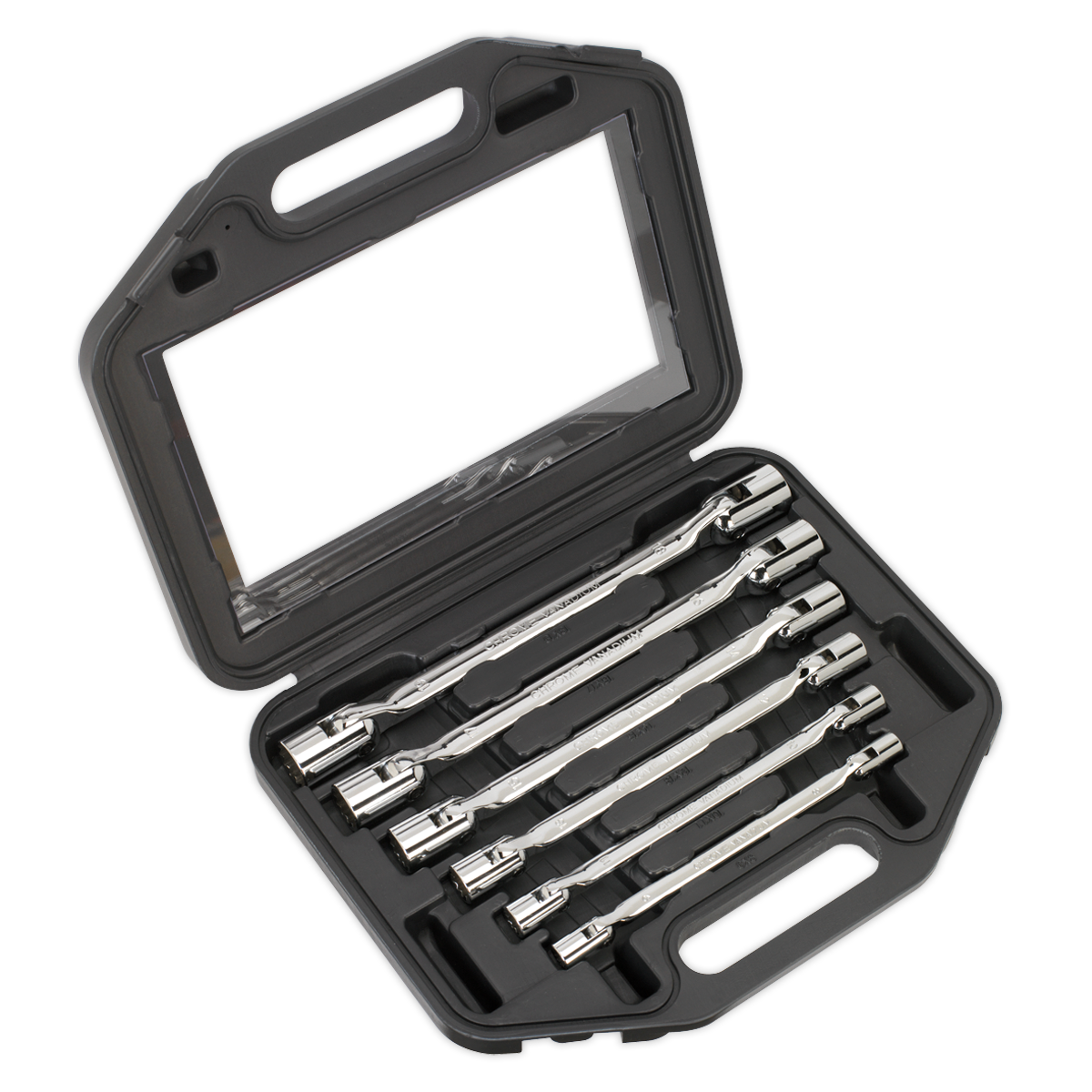 Double Flexi-Head Socket Spanner Set 6pc AK635