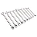 Extra-Long Combination Ratchet Spanner Set 10pc AK63914