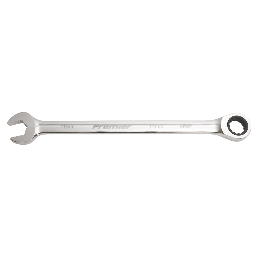 Extra-Long Combination Ratchet Spanner Set 10pc AK63914