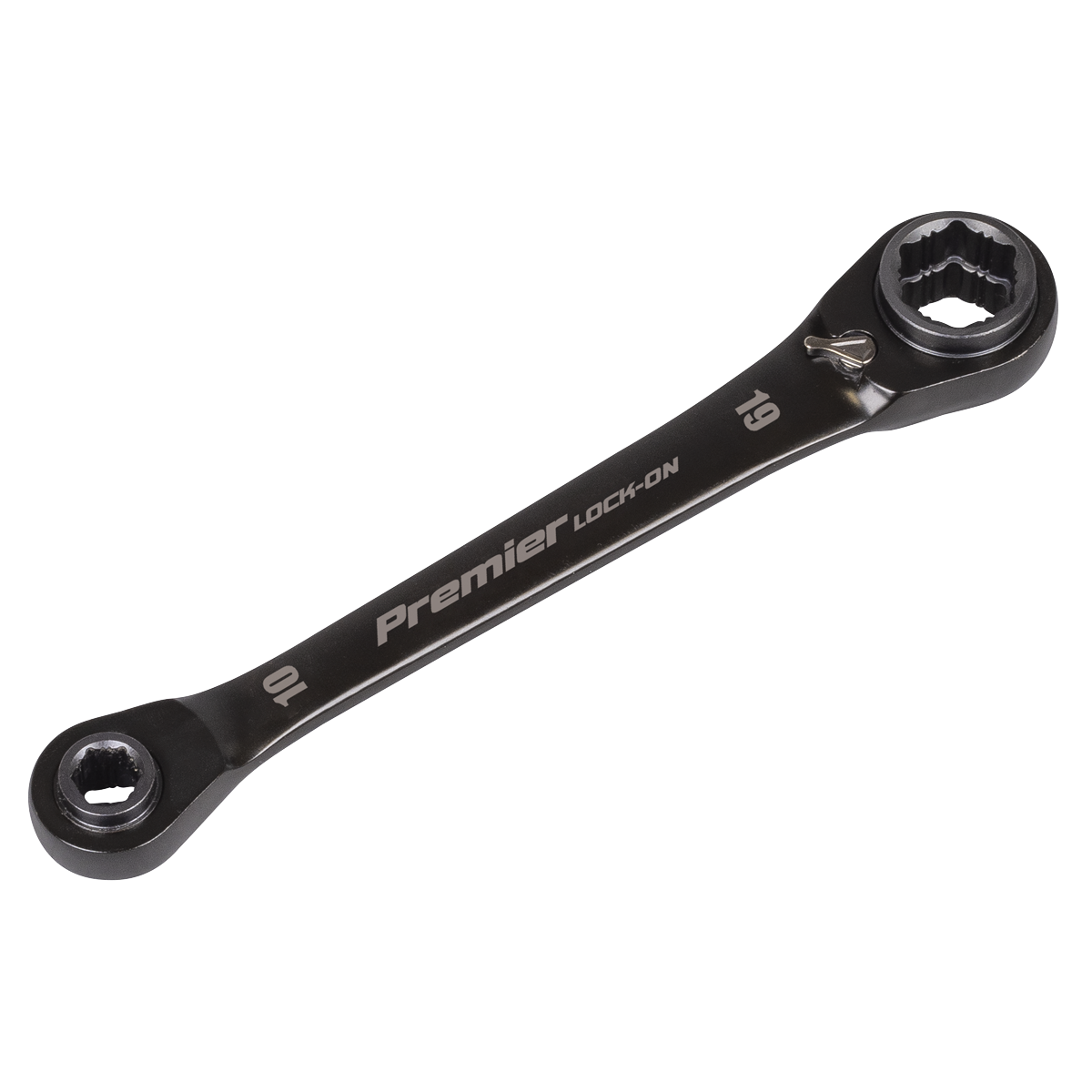 4-in-1 Reversible Lock-On™ Ratchet Ring Spanner AK63923