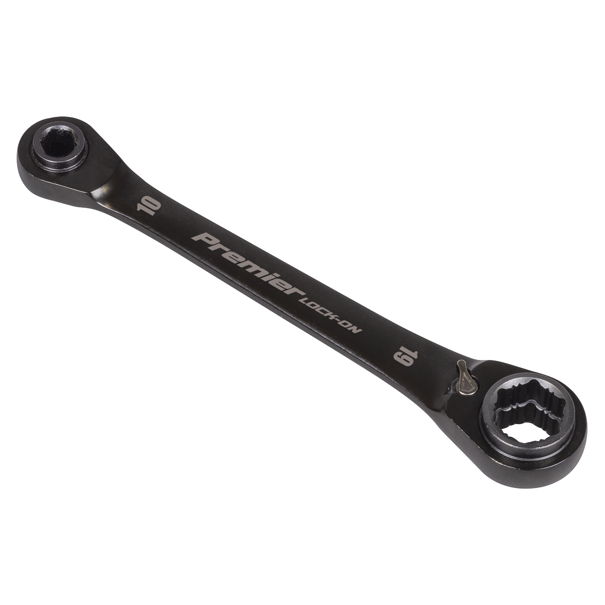 4-in-1 Reversible Lock-On™ Ratchet Ring Spanner AK63923