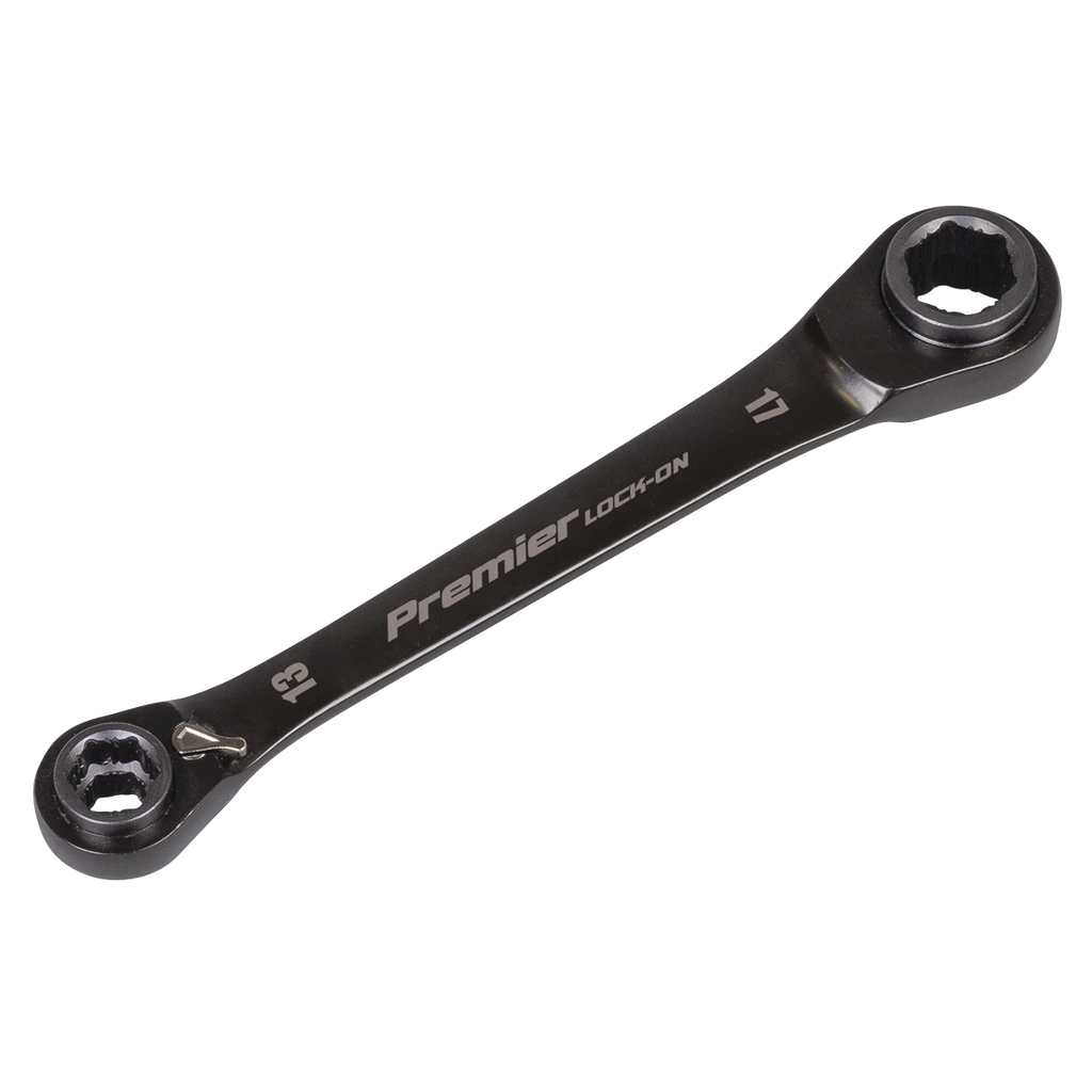 4-in-1 Reversible Lock-On™ Ratchet Ring Spanner AK63923