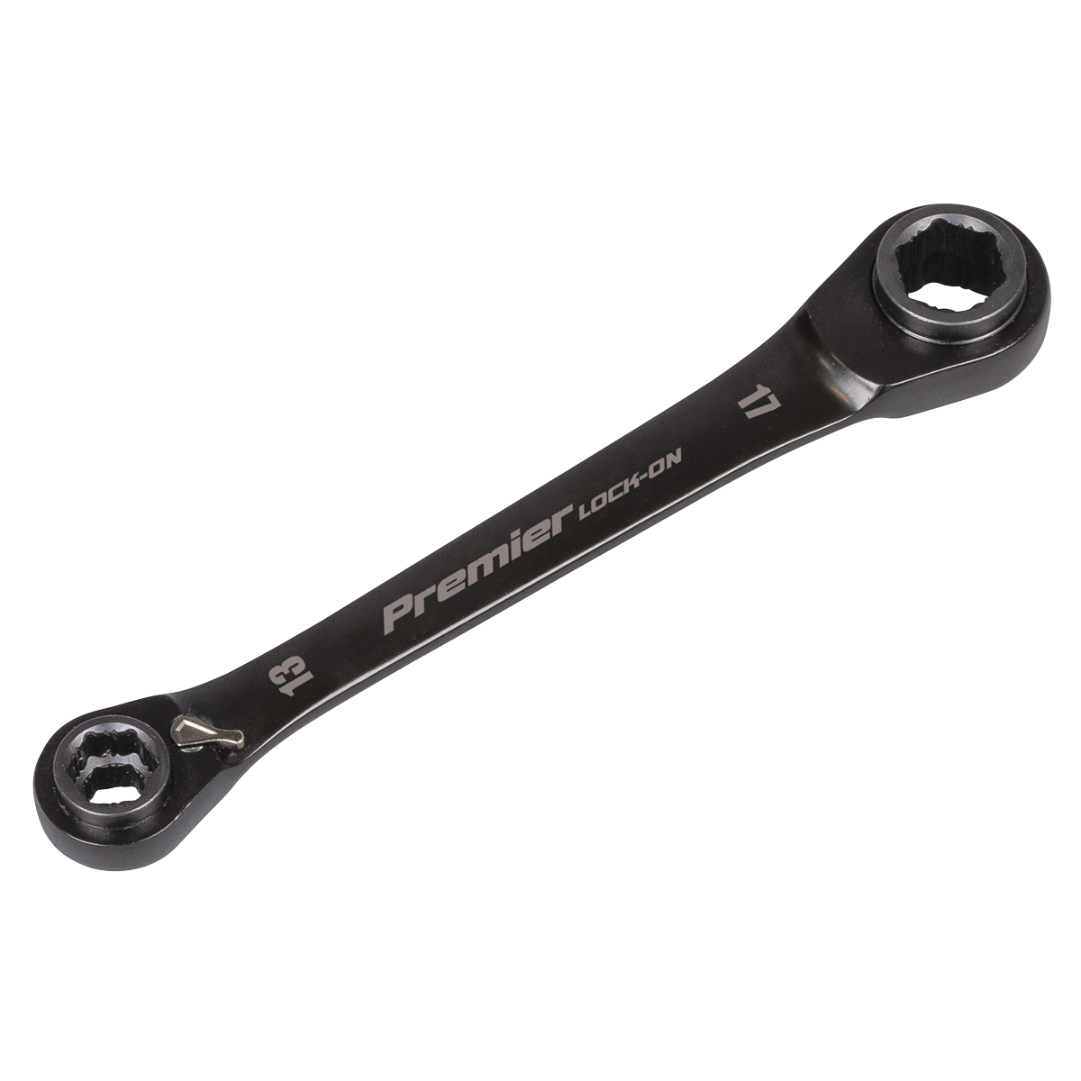 4-in-1 Reversible Lock-On™ Ratchet Ring Spanner AK63923