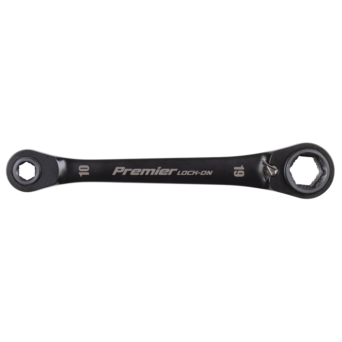4-in-1 Reversible Lock-On™ Ratchet Ring Spanner AK63923